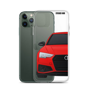 Red B9 Audi S4 "Facelift" - iPhone Case