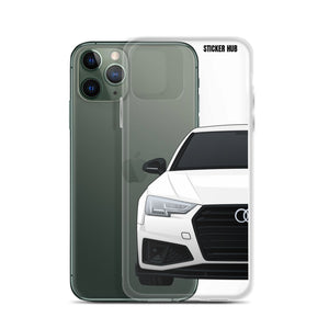 White B9 Audi S4 "Facelift" - iPhone Case