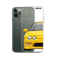 Load image into Gallery viewer, Yellow Acura Integra - iPhone Case