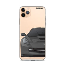 Load image into Gallery viewer, Gray C7 Corvette Stingray - iPhone Case