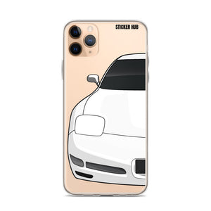 White C5 Corvette Z06 - iPhone Case