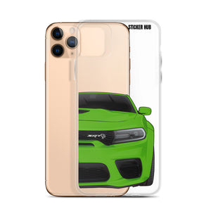 Green Charger Hellcat (Widebody) - iPhone Case