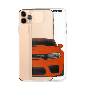 Orange Charger Hellcat (Widebody) - iPhone Case