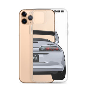 Silver Toyota Supra - iPhone Case