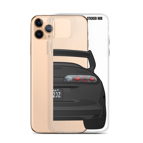 Black Toyota Supra - iPhone Case