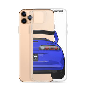 Blue Toyota Supra - iPhone Case