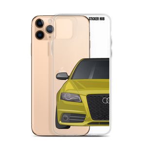 Yellow B8 Audi S4 - iPhone Case