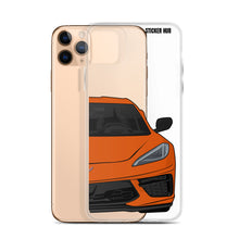 Load image into Gallery viewer, Sebring Orange C8 Corvette - iPhone Case