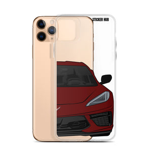 Long Beach Red C8 Corvette - iPhone Case