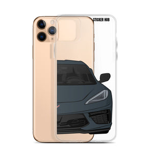 Shadow Gray C8 Corvette - iPhone Case