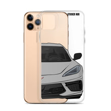 Load image into Gallery viewer, Silver C8 Corvette - iPhone Case