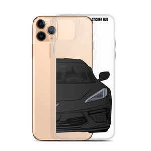 Black C8 Corvette - iPhone Case