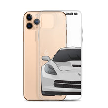 Load image into Gallery viewer, Silver C7 Corvette Stingray - iPhone Case