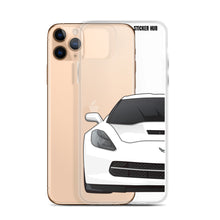 Load image into Gallery viewer, White C7 Corvette Stingray - iPhone Case