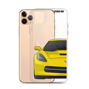 Velocity Yellow C7 Corvette Stingray - iPhone Case