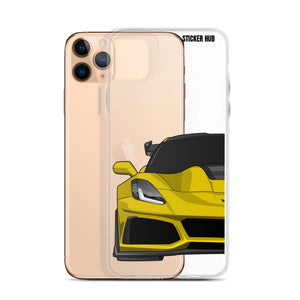 Yellow C7 Corvette Zr1 - iPhone Case