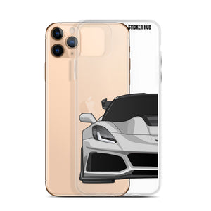 Silver C7 Corvette Zr1 - iPhone Case