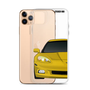 Velocity Yellow C6 Corvette - iPhone Case