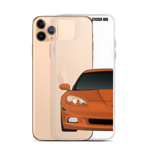 Sunset Orange C6 Corvette - iPhone Case