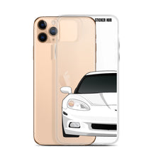 Load image into Gallery viewer, White C6 Corvette - iPhone Case