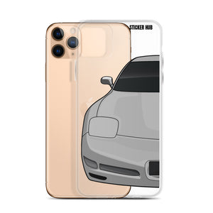 Silver C5 Corvette Z06 - iPhone Case