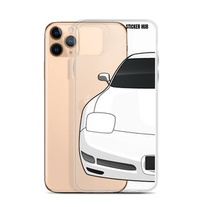 White C5 Corvette Z06 - iPhone Case