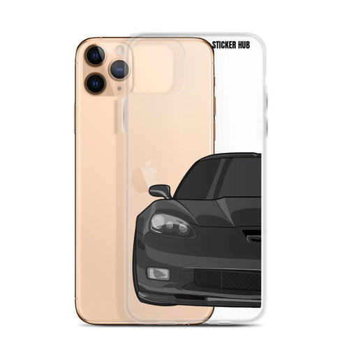 Black C6 Corvette Z06 - iPhone Case