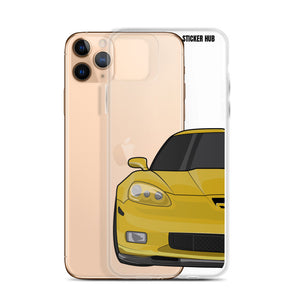 Velocity Yellow C6 Corvette Z06 - iPhone Case