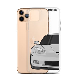 Silver C6 Corvette Z06 - iPhone Case