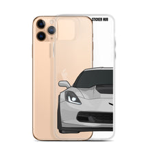 Load image into Gallery viewer, Silver C7 Corvette Z06 - iPhone Case