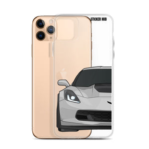 Silver C7 Corvette Z06 - iPhone Case