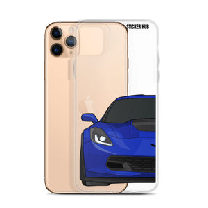 Admiral Blue C7 Corvette Z06 - iPhone Case