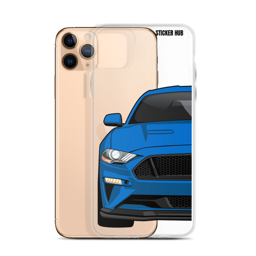 Blue 18-21 Mustang 5.0 - iPhone Case