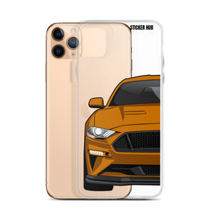 Orange 18-21 Mustang 5.0 - iPhone Case