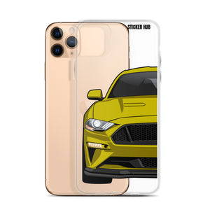 Yellow 18-21 Mustang 5.0 - iPhone Case