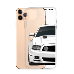 White 13-14 Mustang 5.0 - iPhone Case