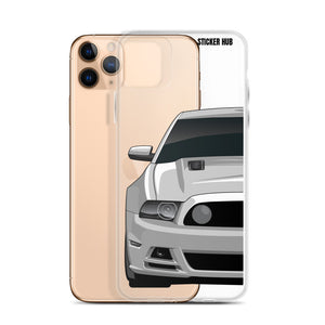 Silver 13-14 Mustang 5.0 - iPhone Case