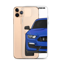 Load image into Gallery viewer, Lightning Blue Mustang GT350 - iPhone Case