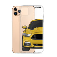 Load image into Gallery viewer, Yellow 15-17 Mustang 5.0 - iPhone Case