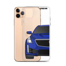 Load image into Gallery viewer, Wave Blue Cadillac CTS-V - iPhone Case