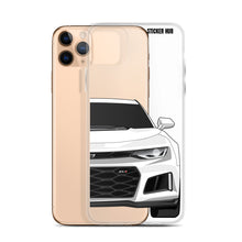 Load image into Gallery viewer, White 6th Gen Camaro ZL1 - iPhone Case