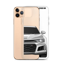 Load image into Gallery viewer, Silver 6th Gen Camaro ZL1 - iPhone Case