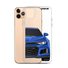 Load image into Gallery viewer, Hyper Blue 6th Gen Camaro ZL1 - iPhone Case