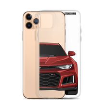 Load image into Gallery viewer, Garnet Red 6th Gen Camaro ZL1 - iPhone Case