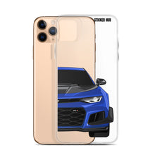 Load image into Gallery viewer, Hyper Blue 6th Gen Camaro ZL1 1LE - iPhone Case