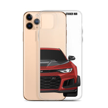 Load image into Gallery viewer, Garnet Red 6th Gen Camaro ZL1 1LE - iPhone Case