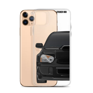 Black 03-05 Subaru WRX STI - iPhone Case