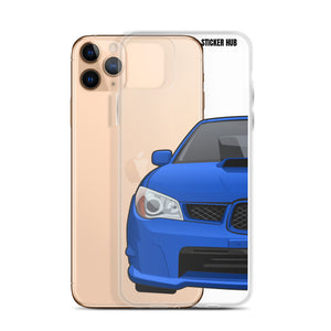 WR Blue 06-07 Subaru WRX STI - iPhone Case