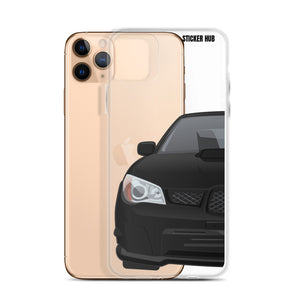 Black 06-07 Subaru WRX STI - iPhone Case