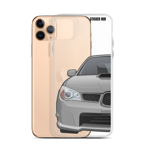 Crystal Grey 06-07 Subaru WRX STI - iPhone Case